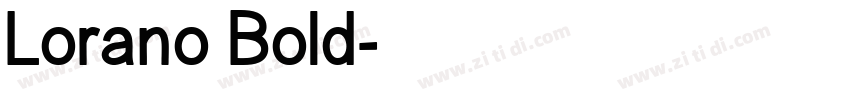 Lorano Bold字体转换
